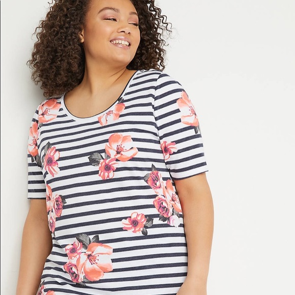 Lane Bryant Perfect Sleeve Scoop-Neck Tee - Picture 3 of 3